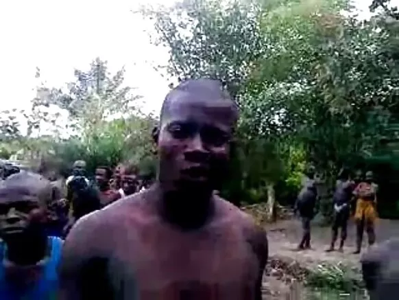 Kongo danse avec crème amateur noir épais.